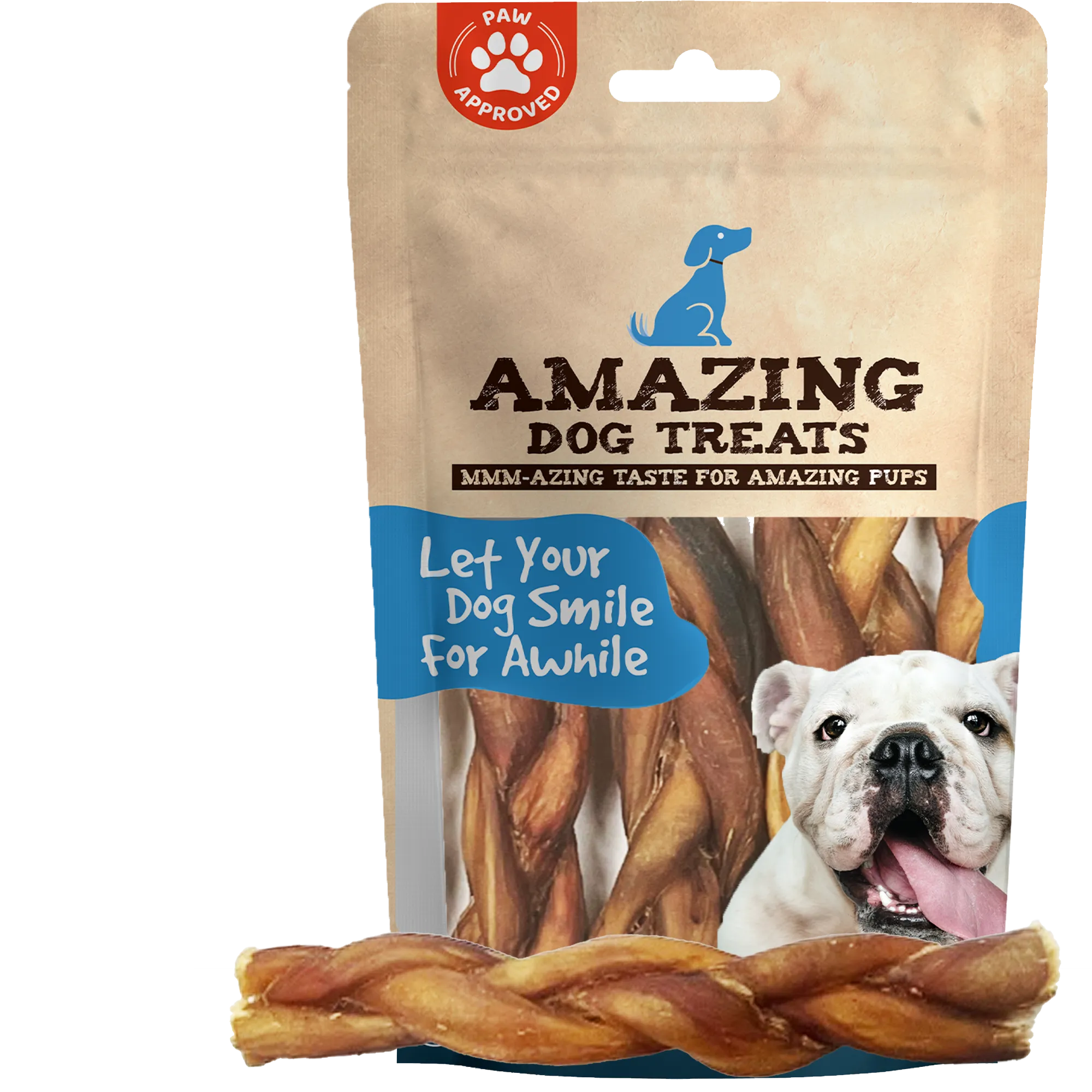 6" Braided Bully Sticks - Bully Sticks For Dogs