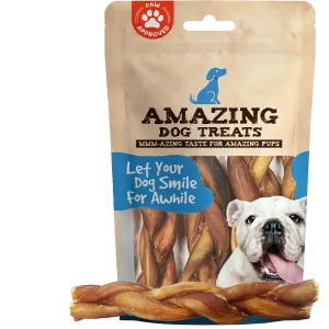 6" Braided Bully Sticks - Bully Sticks For Dogs