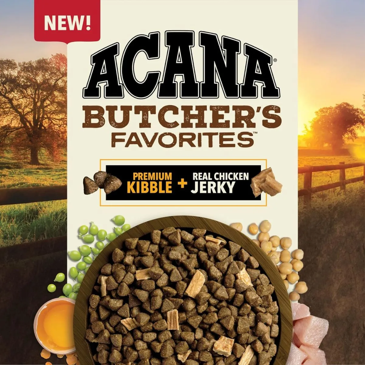 Acana Butcher's Favorites Free-Run Poultry & Liver Dry Dog Food 17lb