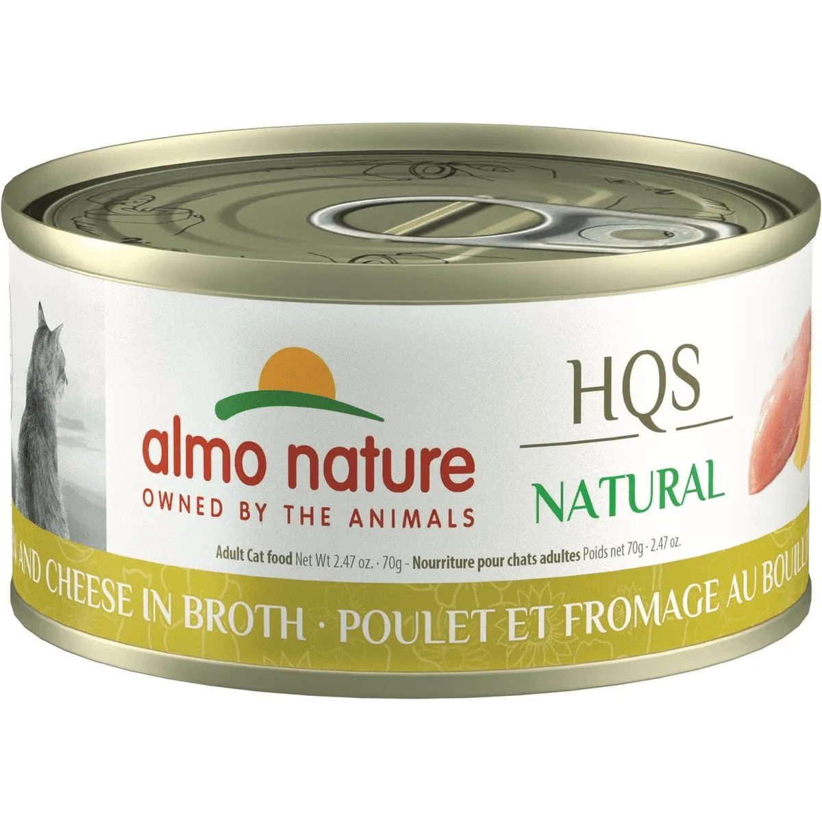 Almo Nature HQS Natural Chicken & Cheese Adult Grain-Free Canned Cat Food