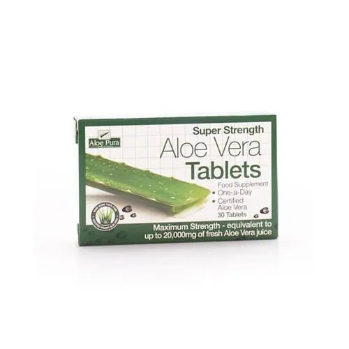 Aloe Pura Super Strength Aloe Vera, 30Tabs