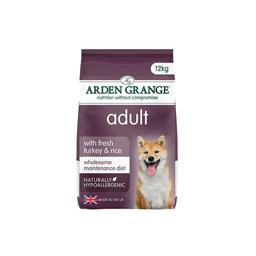 Arden Grange Adult Dog Turkey & Rice 12kg Dry Dog Food