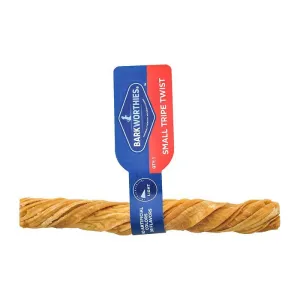 Barkworthies Tripe Twist Dog Chew, Small