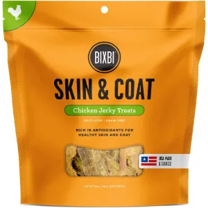 Bixbi Skin & Coat Jerky Chicken Dog Treats 12oz