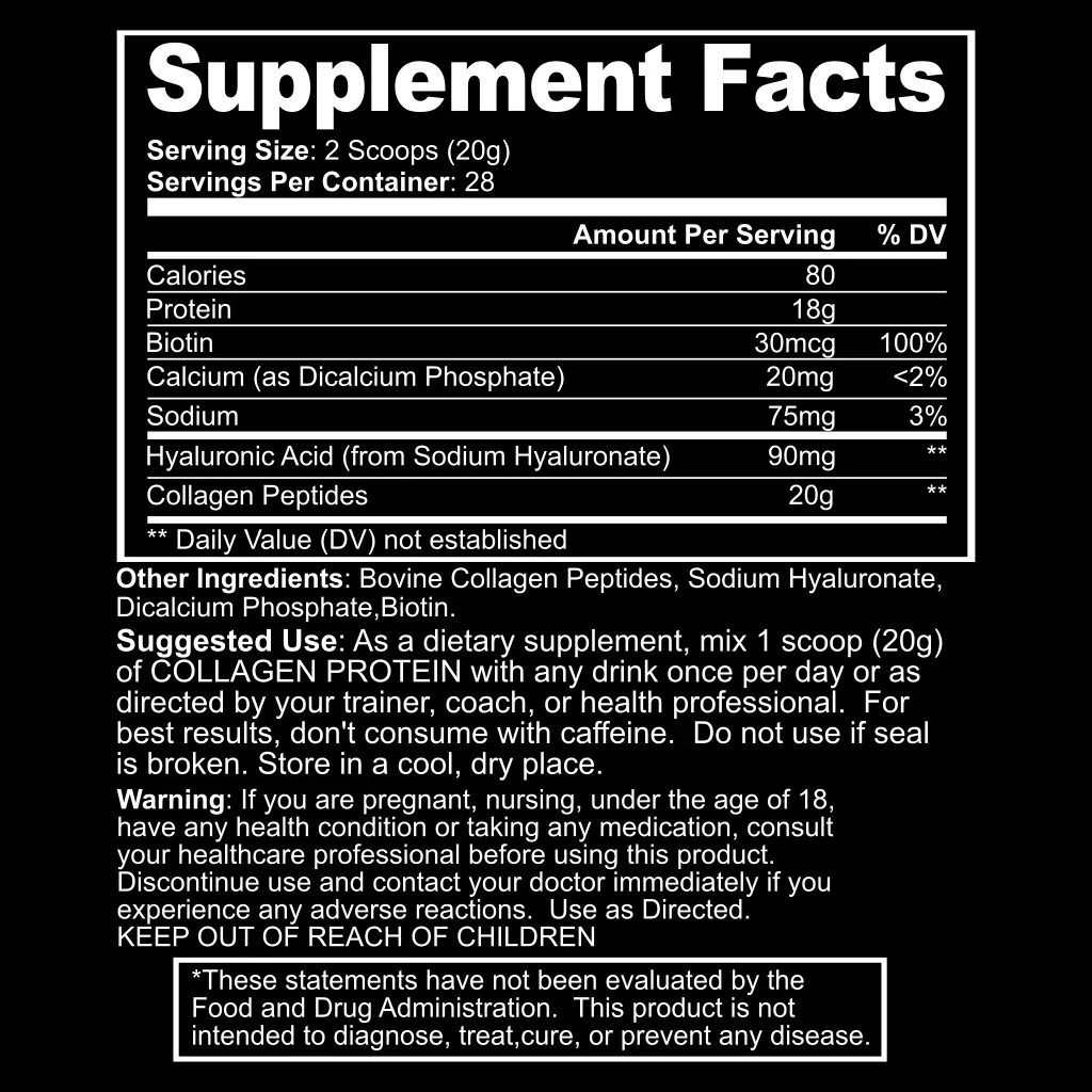 BLACKLABEL Supplements Collagen Protein