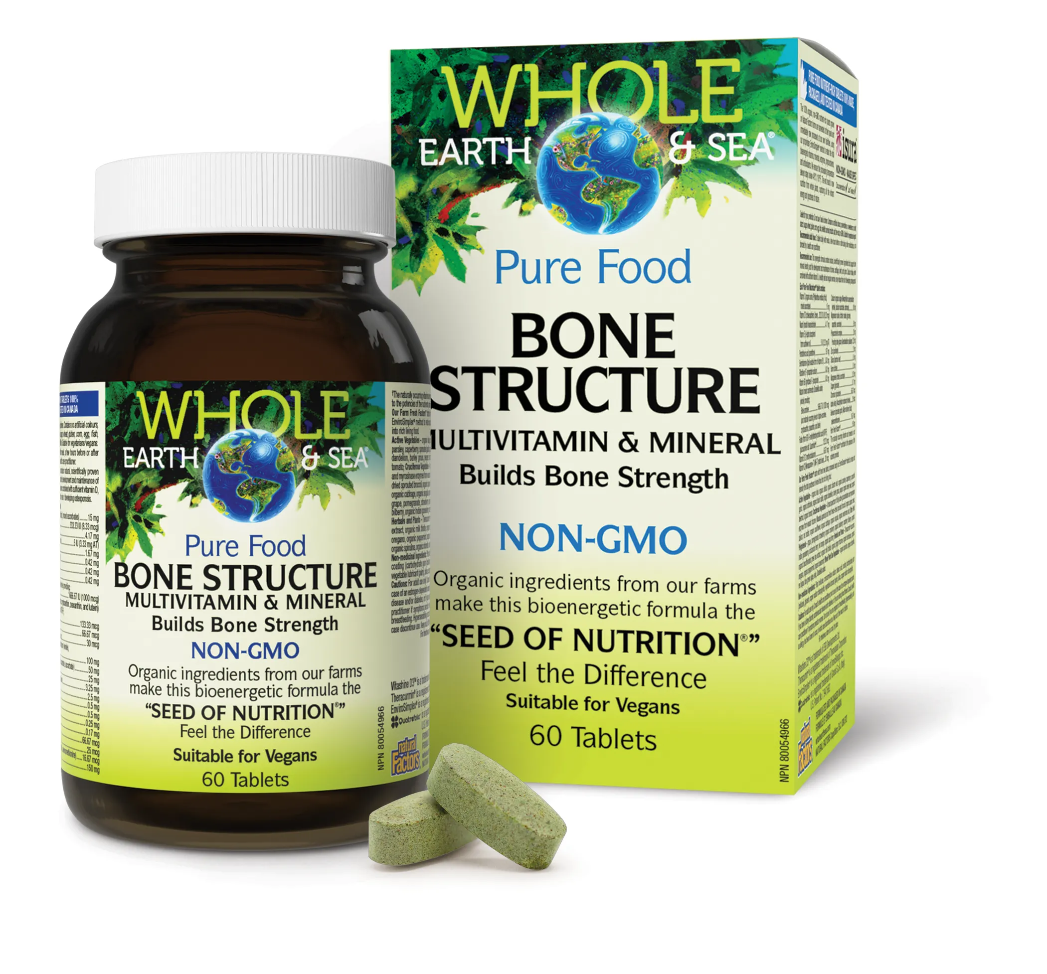 Bone Structure Multivitamin & Mineral, Whole Earth & Sea