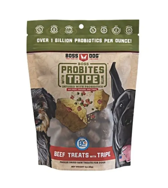 Boss Dog Probites Freeze Dried Dog Treats (Beef With Tripe)