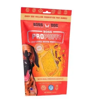 Boss Dog Propuffs Infused With Probiotics Dog Treats (Cheddar & Bacon)