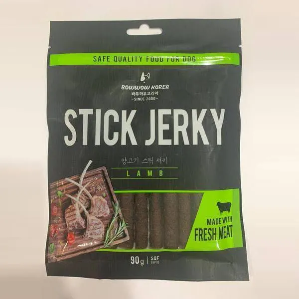 Bow Wow Dog Treat Lamb Jerky 90g (BW1057)