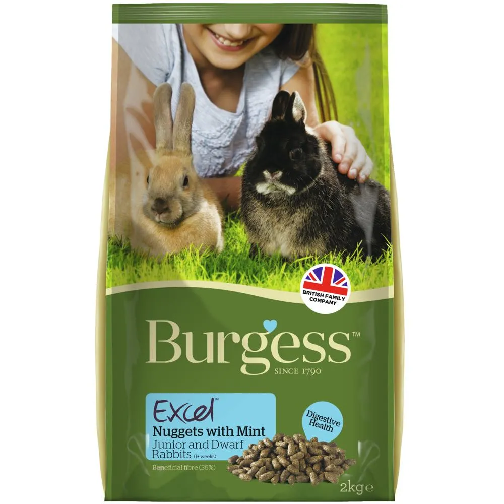 Burgess Excel Tasty Nuggets For Junior & Dwarf Rabbits 2kg