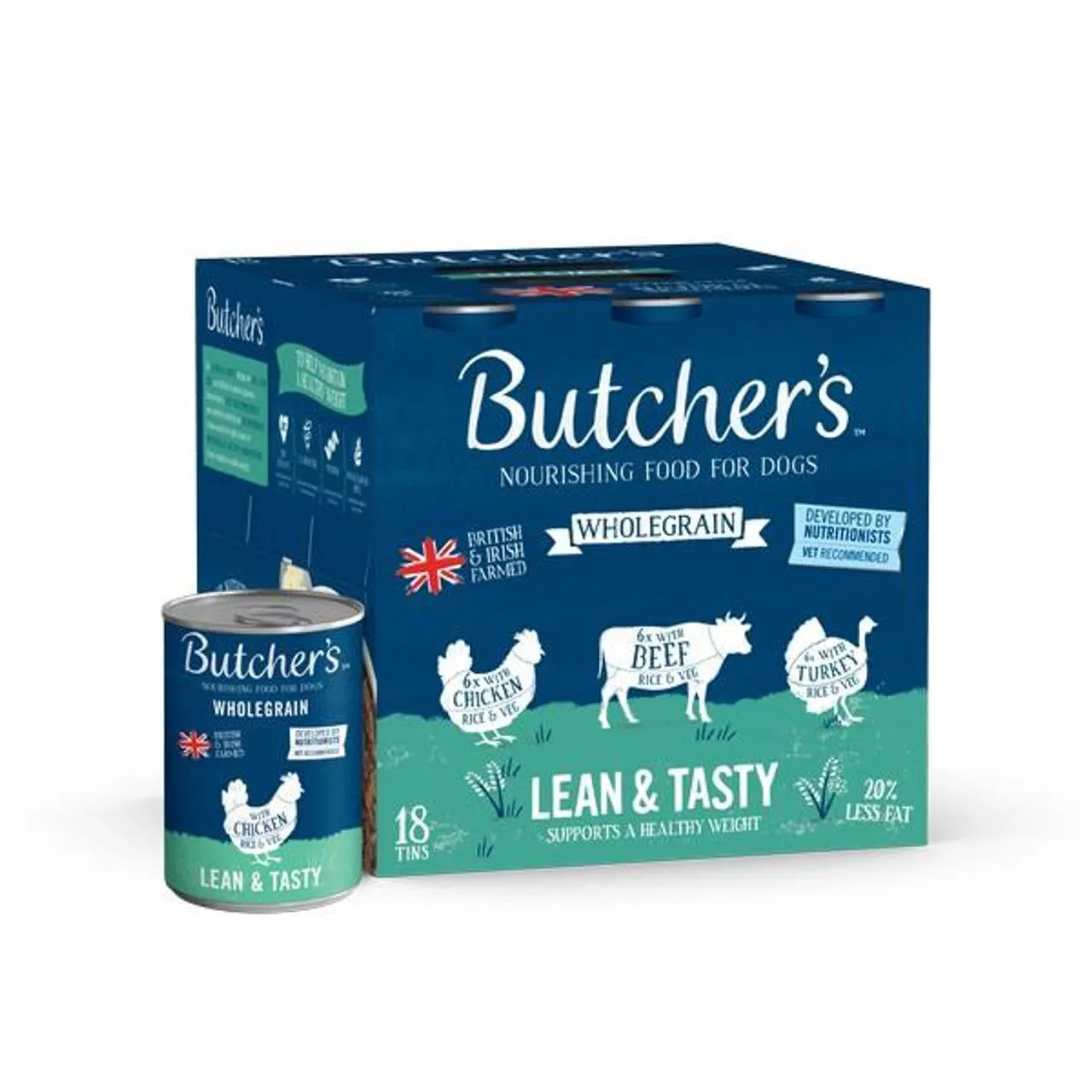 Butcher's WholeGrain Lean & Tasty 18x390g