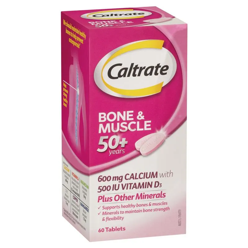 Caltrate Bone & Muscle 50  Tabs 60