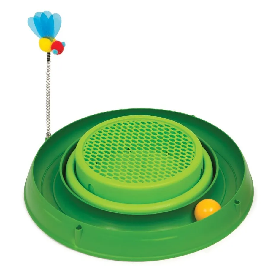 Catit Play Circuit Ball Toy with Cat Grass