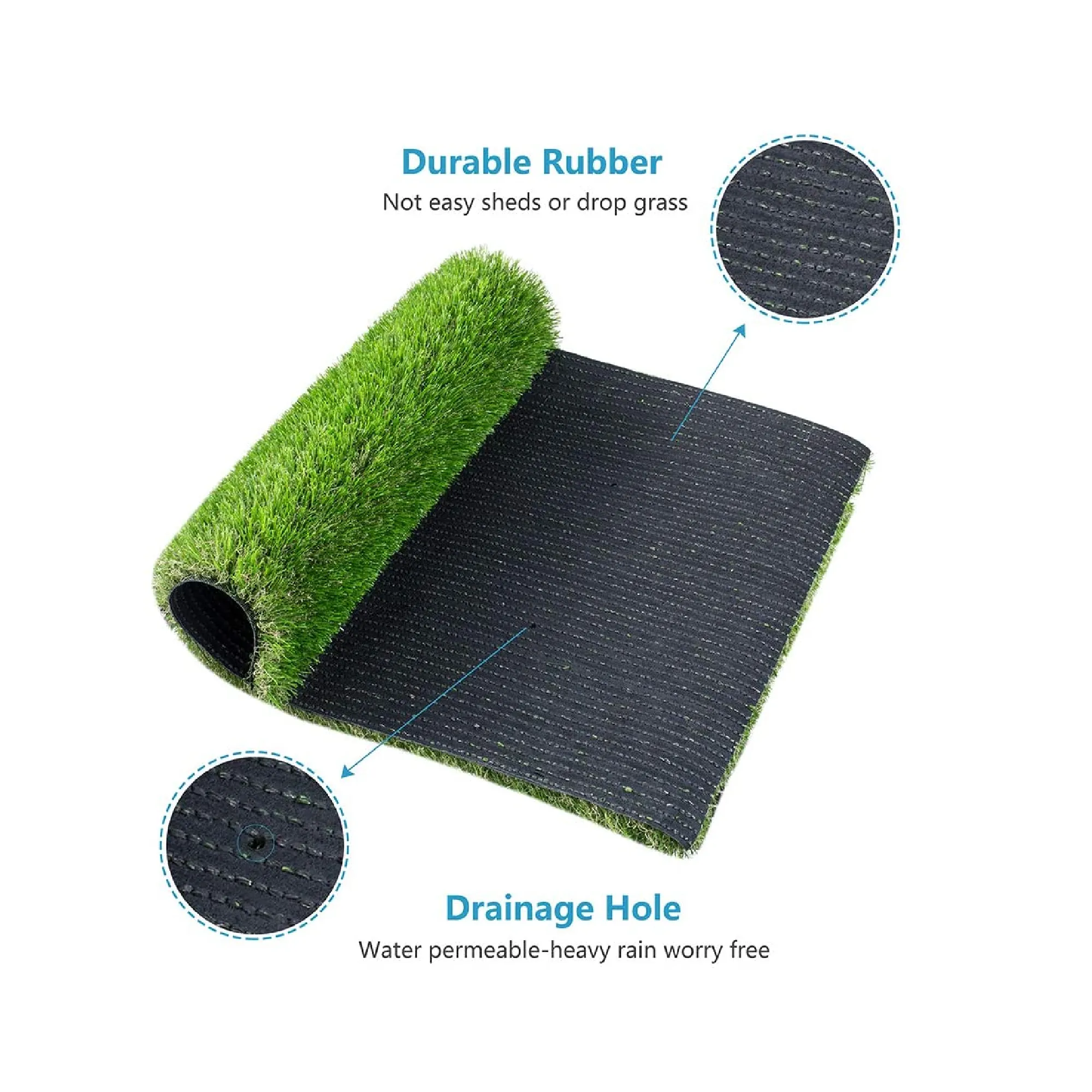 CooZero Decorative Artificial Grass for Patio | Easy to clean