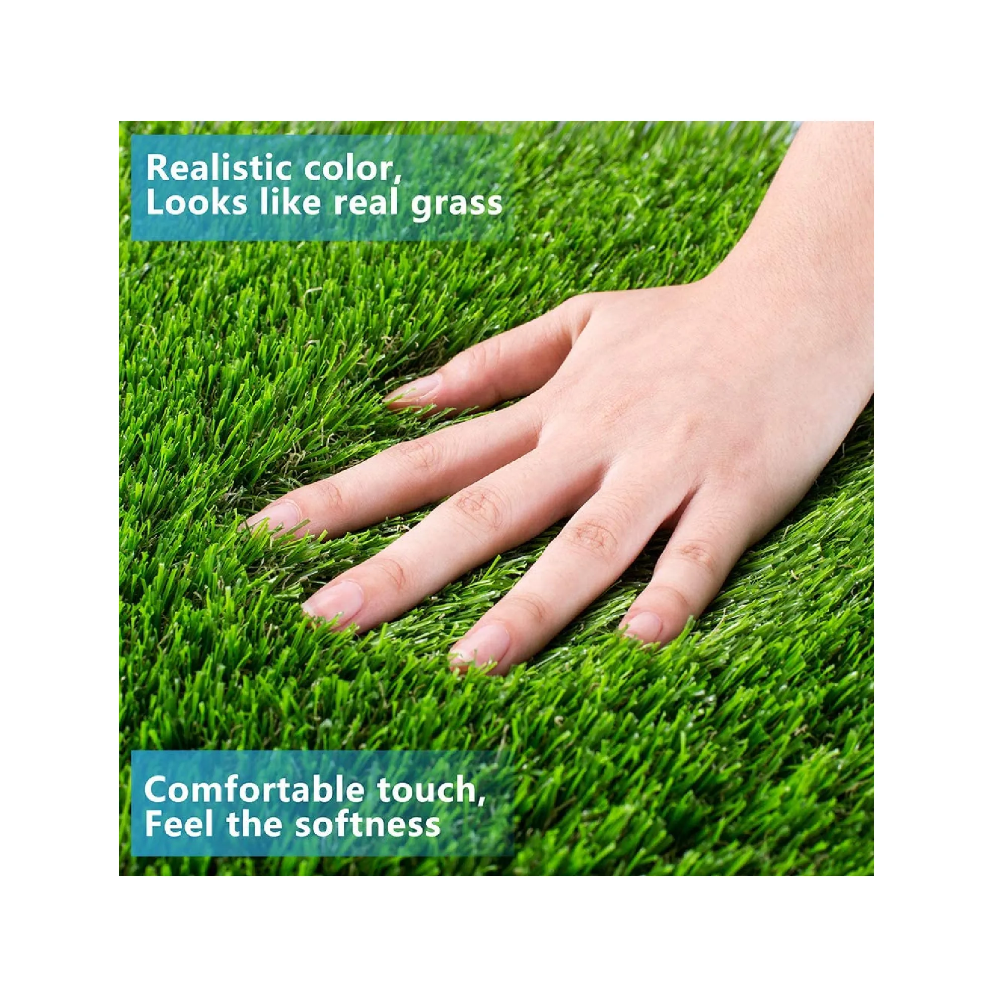 CooZero Decorative Artificial Grass for Patio | Easy to clean