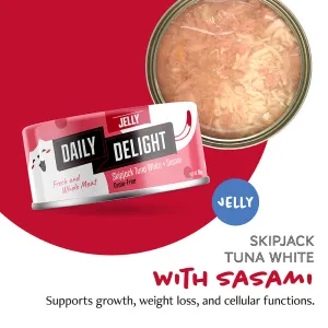 Daily Delight Cat Skipjack Tuna White with Sasami in Jelly 80g (DD54)