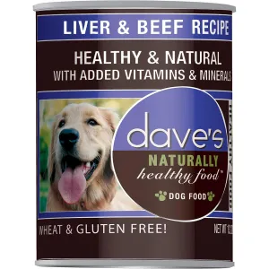 Dave's Pet Food Liver and Beef Recipe Wet Dog Food 13oz