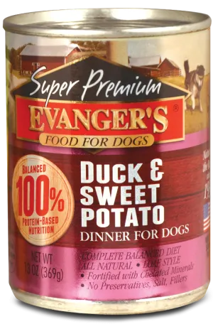 Evangers Super Premium Duck and Sweet Potato Canned Dog Food