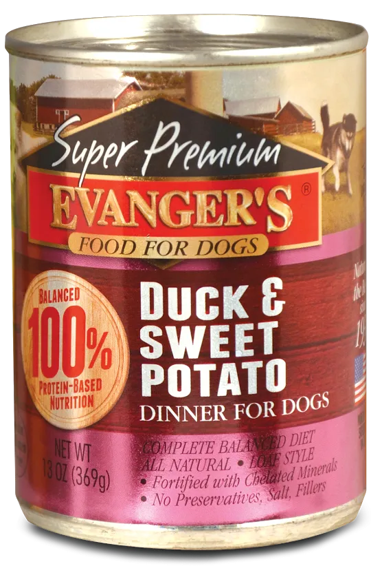 Evangers Super Premium Duck and Sweet Potato Canned Dog Food