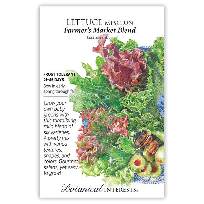 Farmer's Market Blend Mesclun Lettuce Seeds