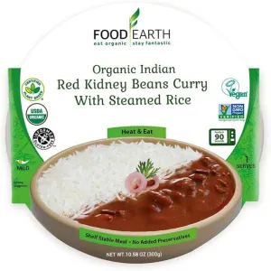 Food Earth - Entree Bean Curry Rice 10.58 Oz - Pack Of 6