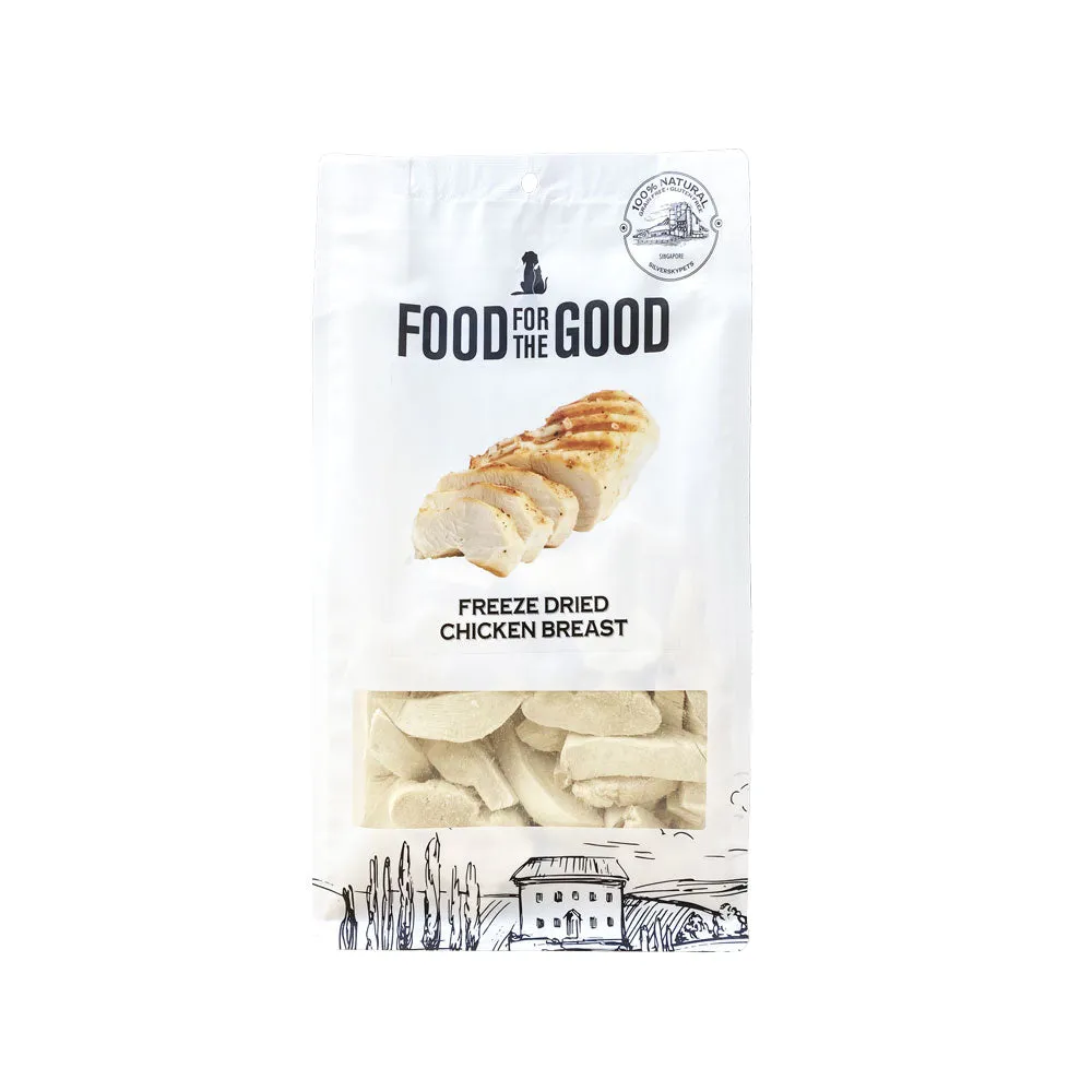 Food For The Good Dog & Cat Treats Freeze Dried Chicken Breast 250g