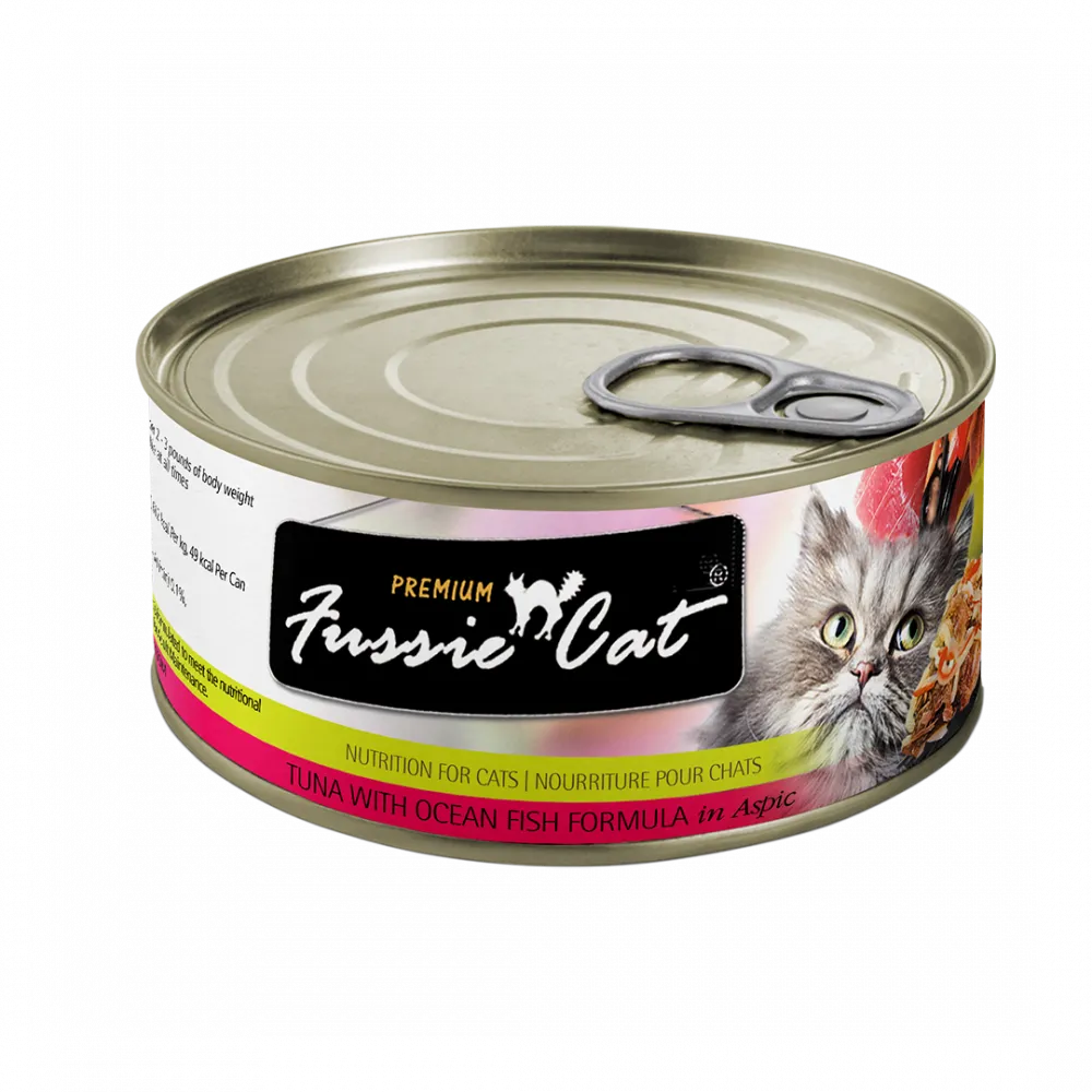 Fussie Cat Premium Tuna with Ocean Fish Formula in Aspic Canned Food