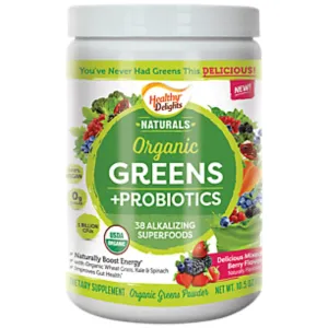 Healthy Delights - Organic Natural Green Probiotic, Berry Flavor