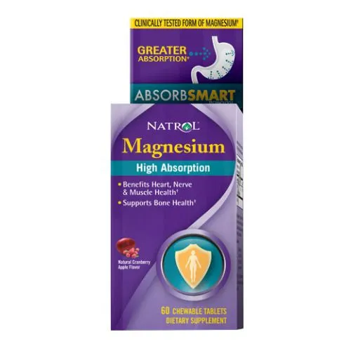 High Absorption Magnesium Cranberry Apple 60 Tabs By Natrol