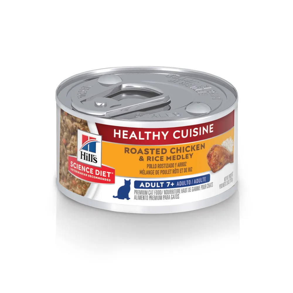 Hill's Science Diet Healthy Cuisine Adult 7  Roasted Chicken & Rice Medley Canned Cat Food