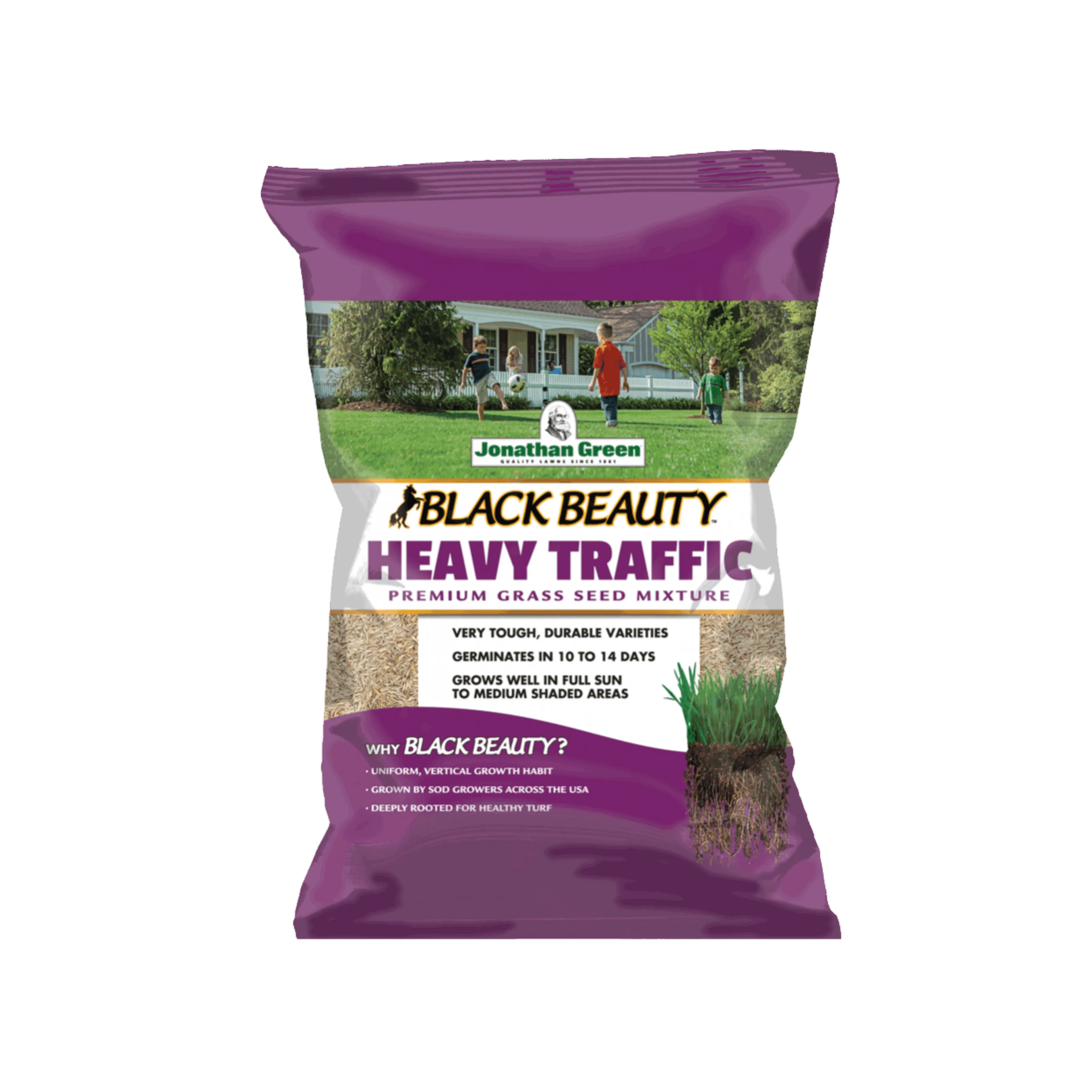 Jonathan Green - Black Beauty® Heavy Traffic Grass Seed - 7lb