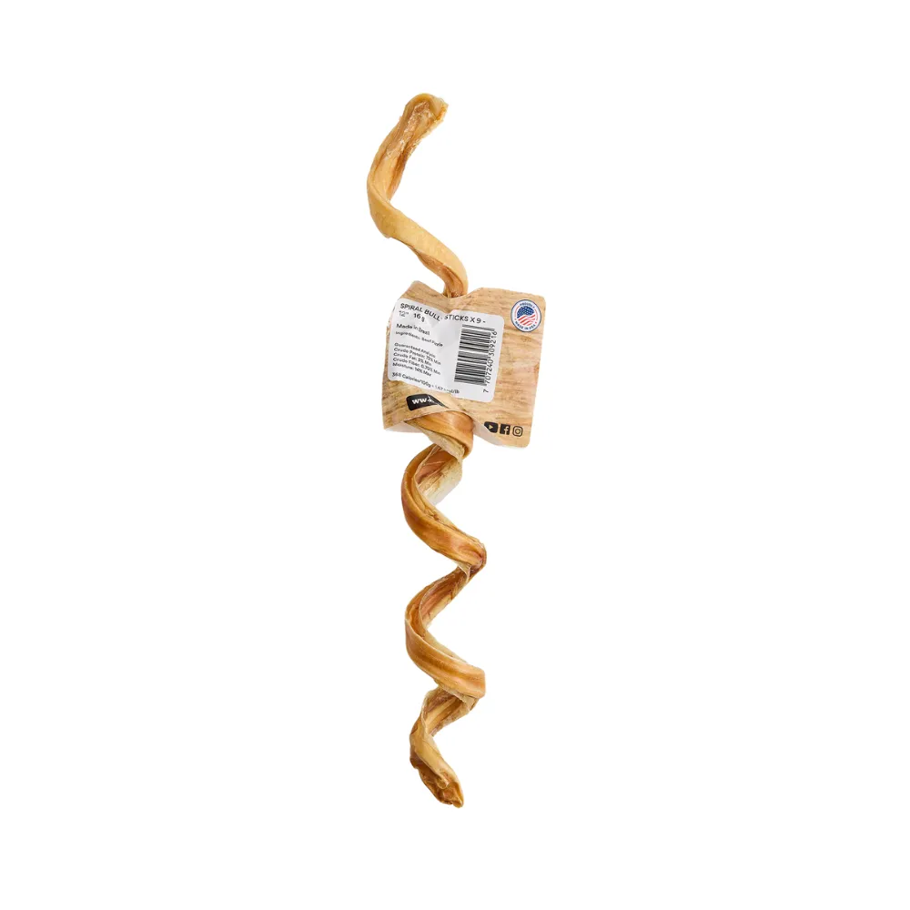 Kanu Pet Spiral Bully Sticks Dog Treat