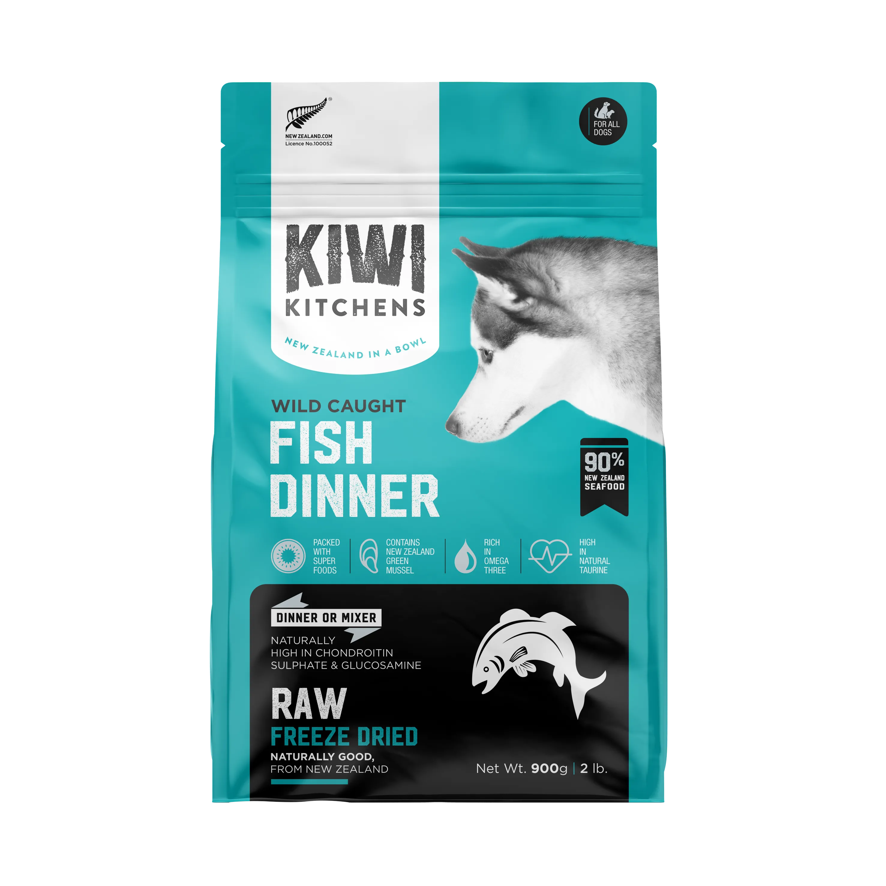 Kiwi Kitchens Raw Freeze-Dried Fish Dinner