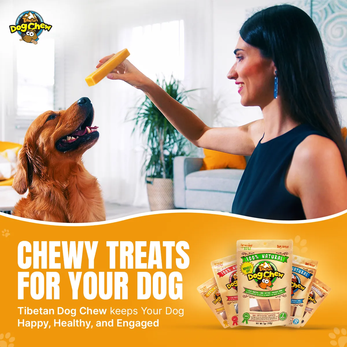 Long Lasting Yak Cheese Chew for Small Dogs - 10 sticks