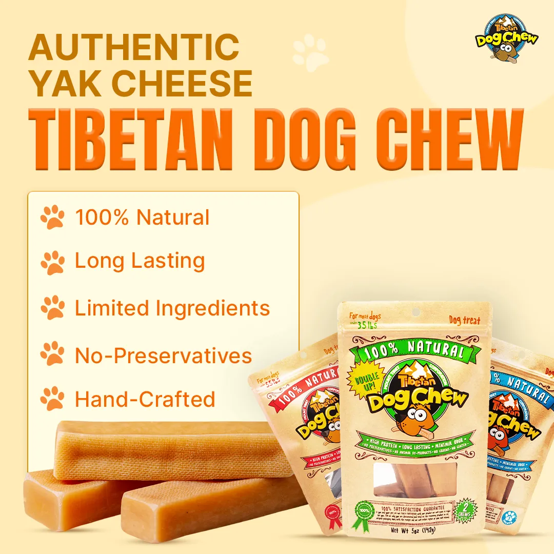 Long Lasting Yak Cheese Chew for Small Dogs - 10 sticks