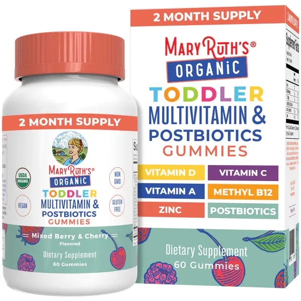 MaryRuth's Kids Multivitamin & Postbiotics Gummies 2y 