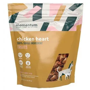 Momentum Freeze-Dried Chicken Heart Dog and Cat Treat 3.5 oz