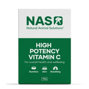 Natural Animal Solutions High Potency Vitamin C Supplement for Dogs and Cats 100g