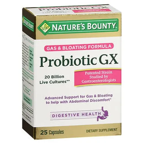 Nature's Bounty Probiotic GX Capsules 25 Capsules By Nature's Bounty