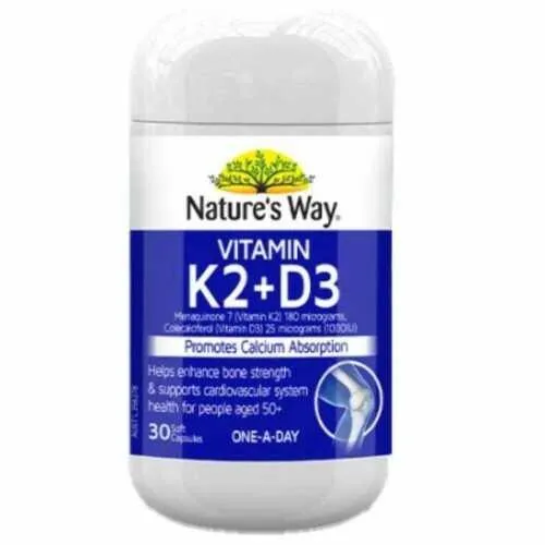 Nature’s Way Vitamin K2   D3 30 Capsules