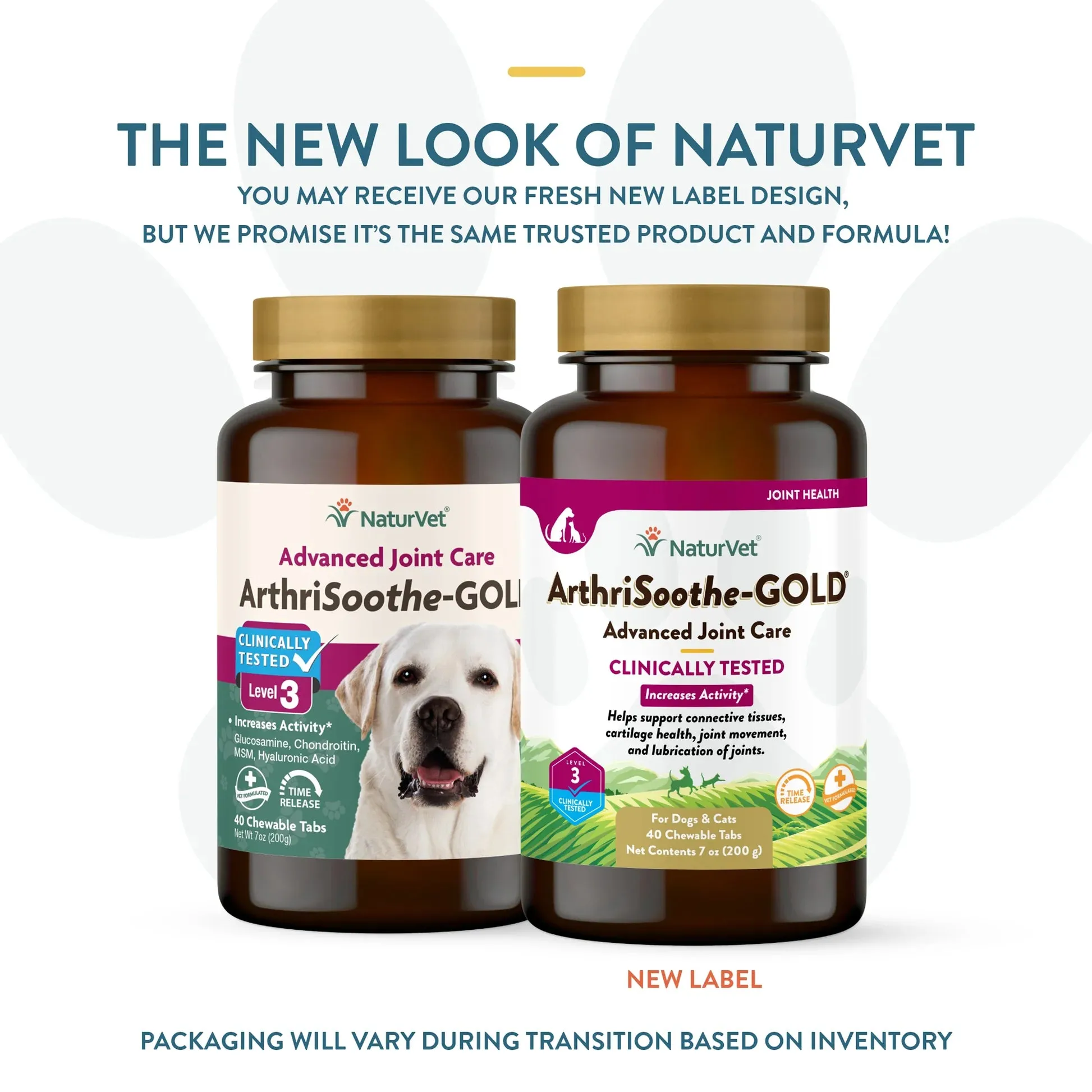 NaturVet ArthriSoothe-GOLD® Advanced Care Chewable Tablets