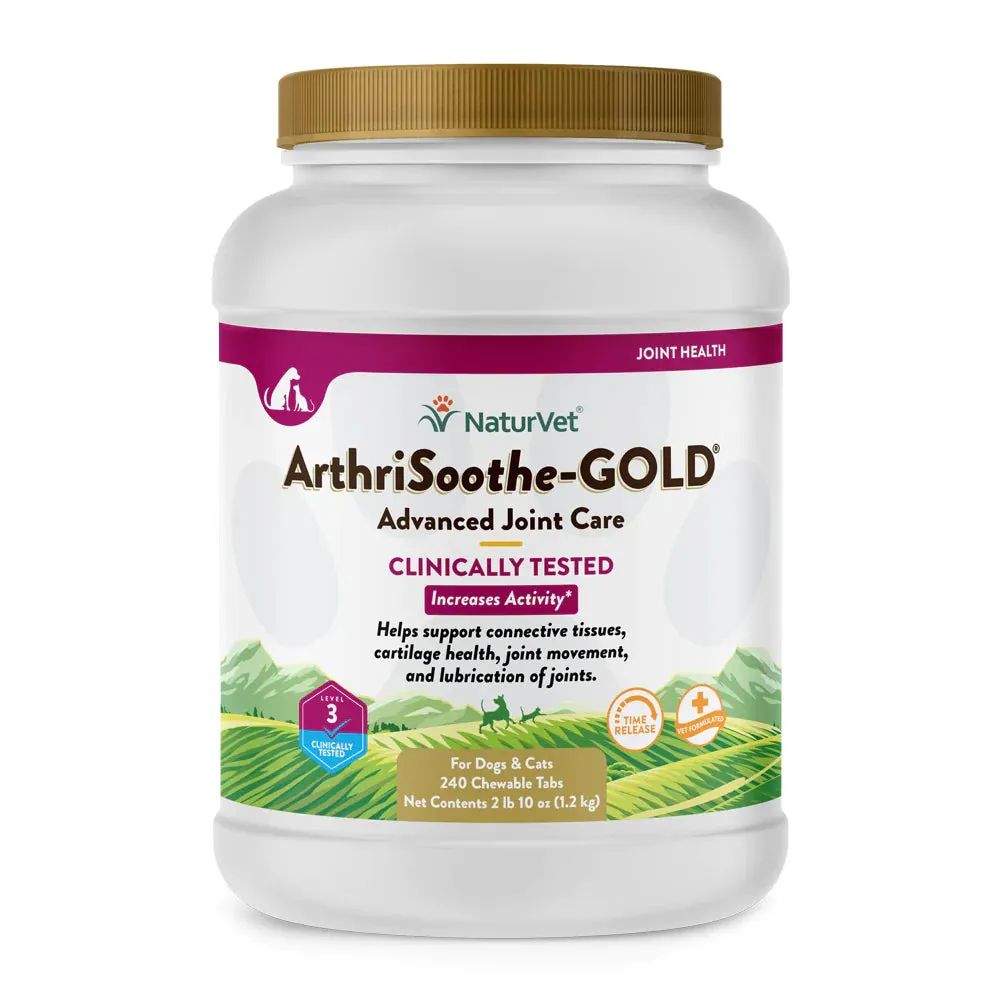 NaturVet ArthriSoothe-GOLD® Advanced Care Chewable Tablets