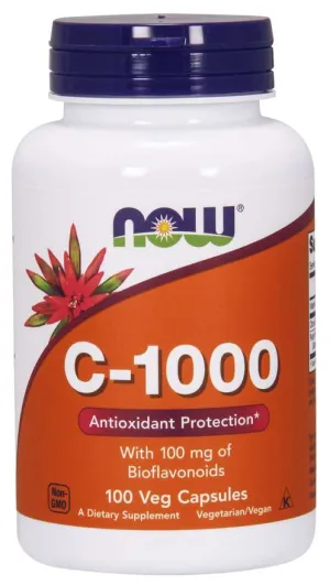 Now Vitamin C-1000 100 Vegetable Capsules