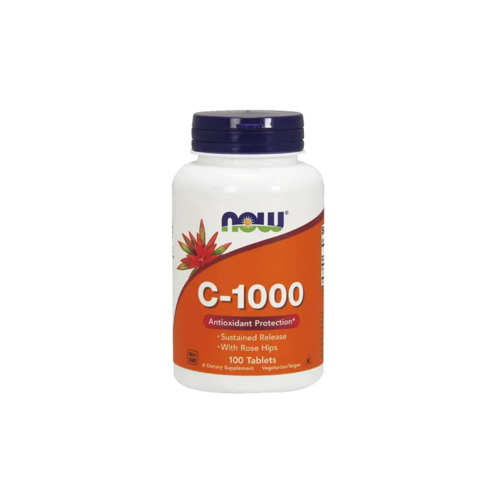 Now Vitamin C 1000 With Rose Hips Tablets 100s