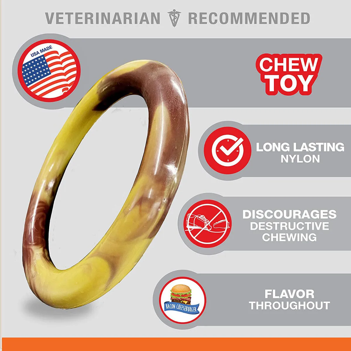 Nylabone Power Chew Smooth Ring Dog Toy