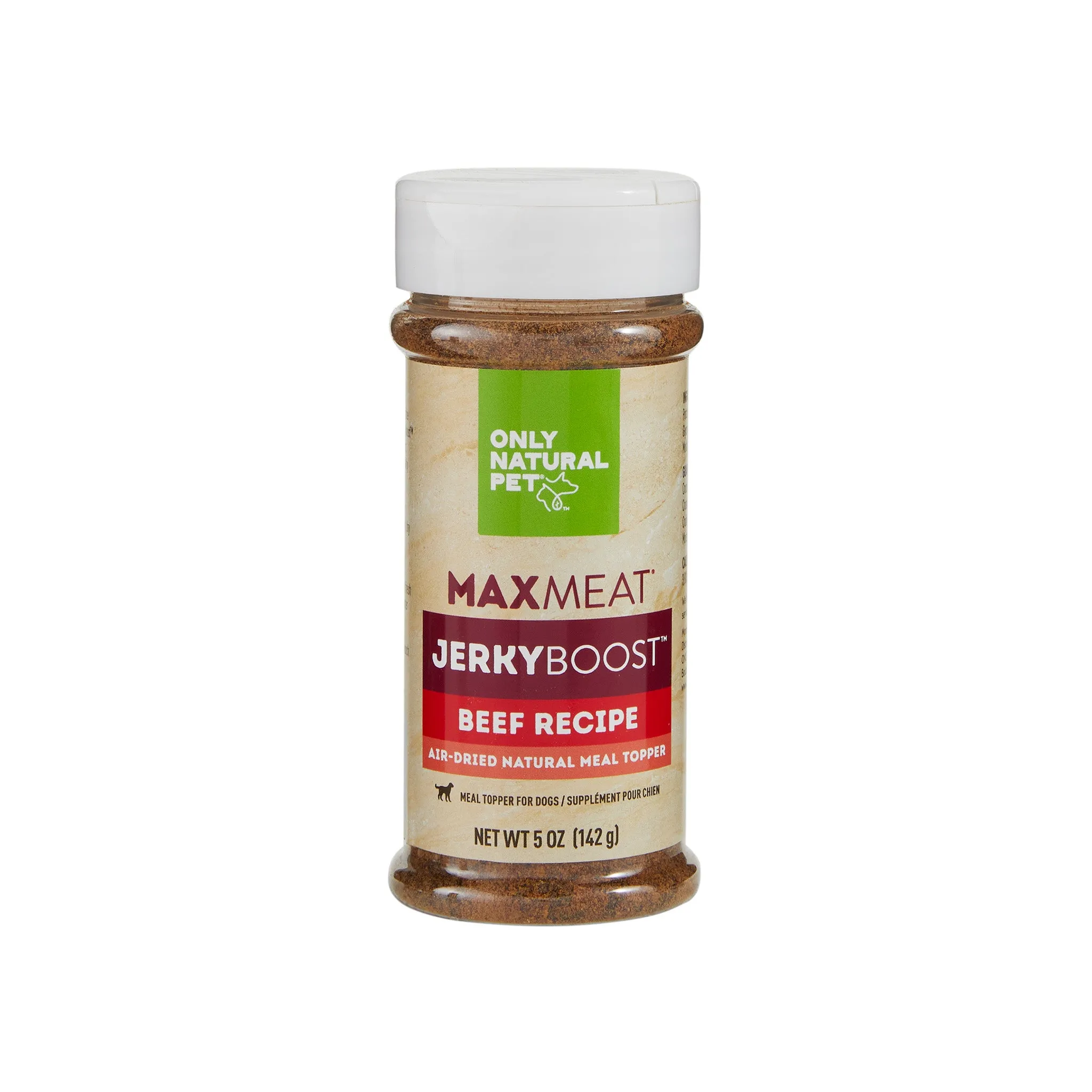 Only Natural Pet MaxMeat Jerky Boost Air-Dried Natural Meal Topper Beef Recipe for Dogs