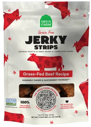 Open Farm - Grain-Free Grass-Fed Beef Jerky Strips