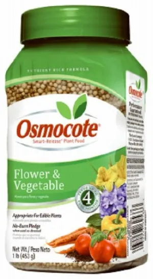 Osmocote 277160 1 LB Container Of Smart Release Flower & Vegetable Plant Food - Quantity of 4