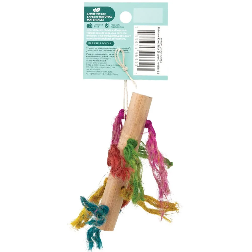 Oxbow Enriched Life Rainbow Knot Stick For Small Animals