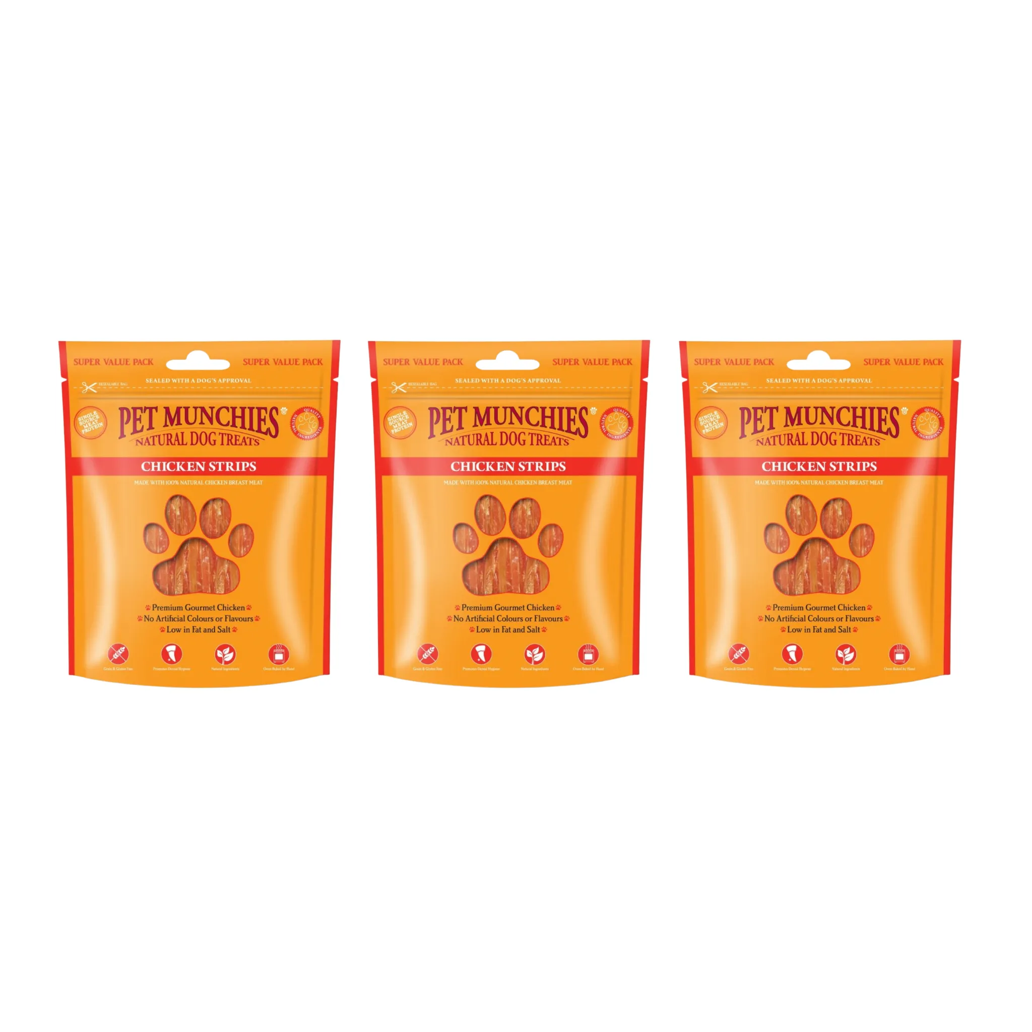 Pet Munchies Chicken Strips Dog Treats 320g